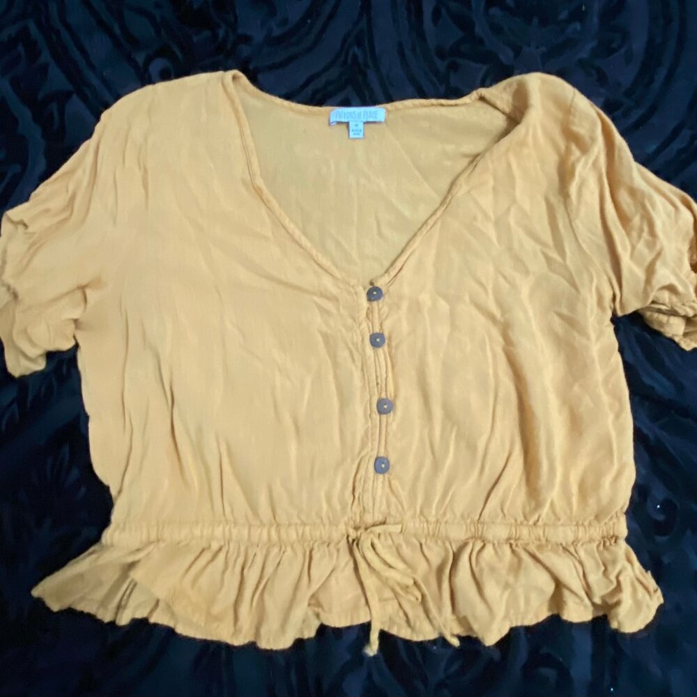 Yellow Blouse made by Patrons of Peace